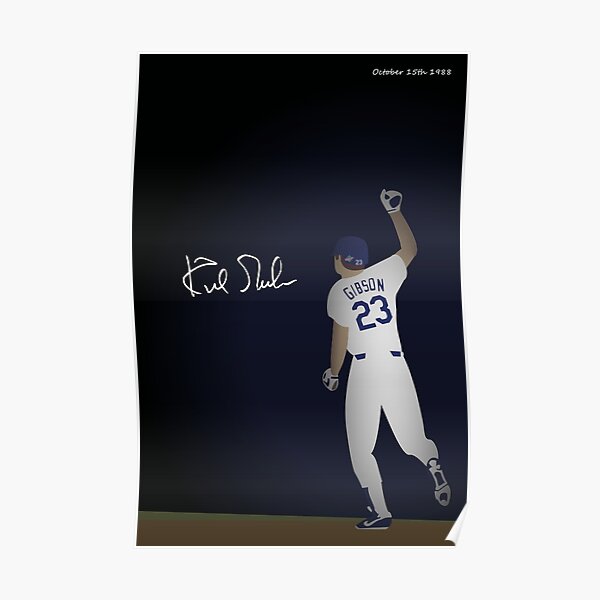 &ldquo;Kirk Gibson Poster&rdquo; Poster by LiveBreatheLA | Redbubble