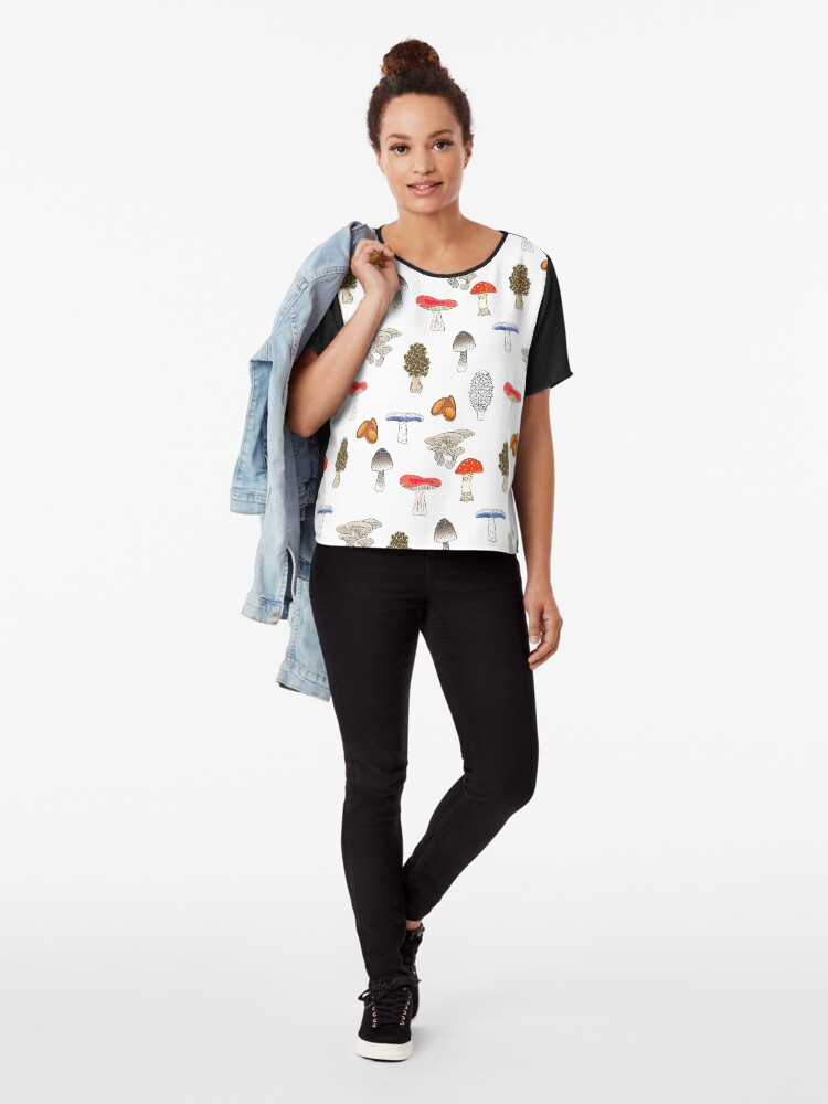 Alternate view of Mushroom Mania Chiffon Top