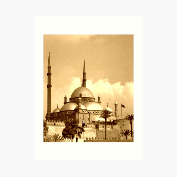 Mosque of Muhammad Ali (Sepia) Art Print