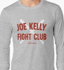 Vintage Distressed Red Tee Joe Kelly Fight Club Shirt for Boston Fans Long Sleeve T-Shirt
