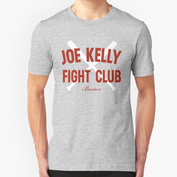 Vintage Distressed Red Tee Joe Kelly Fight Club Shirt for Boston Fans Slim Fit T-Shirt