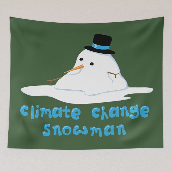 Item preview, Cimate Change Snowman designed and sold by candhdesigns.