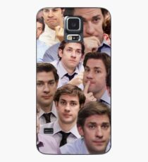 Jim Halpert Gesichter Collage Hülle & Skin für Samsung Galaxy
