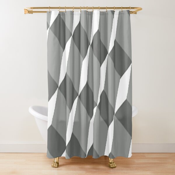 #pattern #design #square #repetition #tile #mosaic #textile #abstract #illusion #geometry #illustration #simplicity #geometricshape #seamlesspattern #nopeople #textured #backgrounds Shower Curtain
