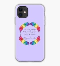 Lana Parrilla Quote (Black text) iPhone Case