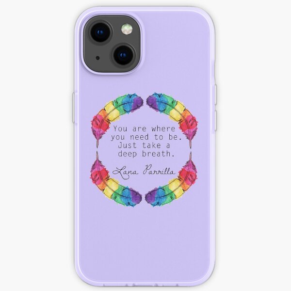 Lana Parrilla Quote (Black text) iPhone Soft Case