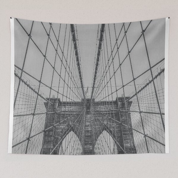 Item preview, Brooklyn Bridge in Black and White designed and sold by Maren Misner.