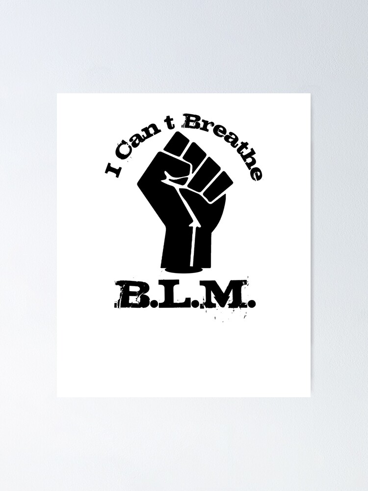 GEORGE FLOYD BUMPER STICKER I CAN'T BREATH BLACK LIVES MATTER #BlackLivesMatters 