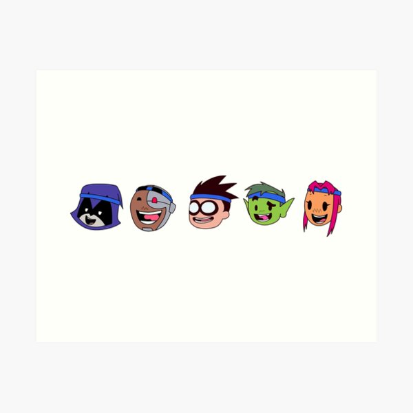 Teen Titans Ballpoint Pen Art Print Set – Cody James by Cody