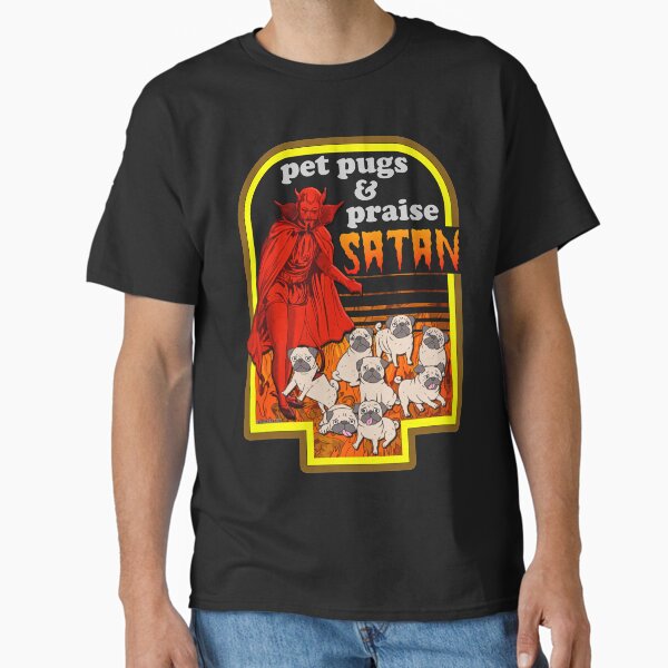 Item preview, Pet Pugs and Praise Satan designed and sold by darklordpug.