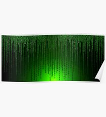 Matrix code Poster