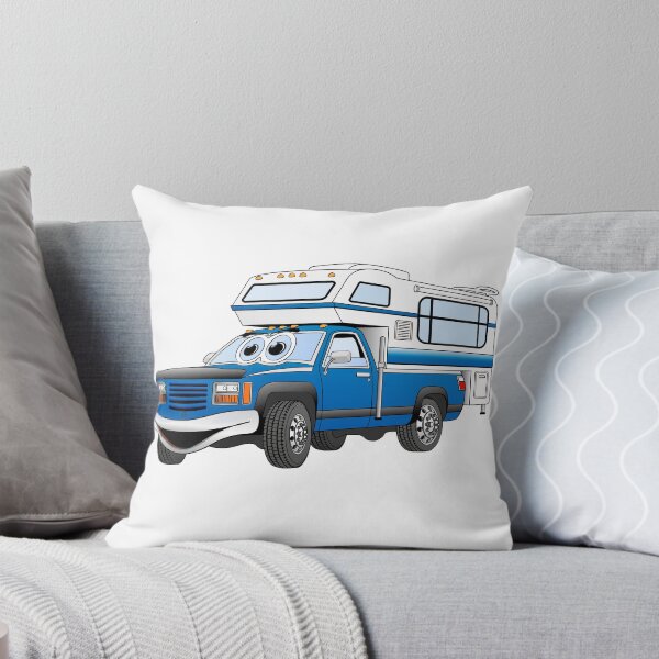 Item preview, Blue Cartoon Pick Up Camper designed and sold by Scott Hayes.