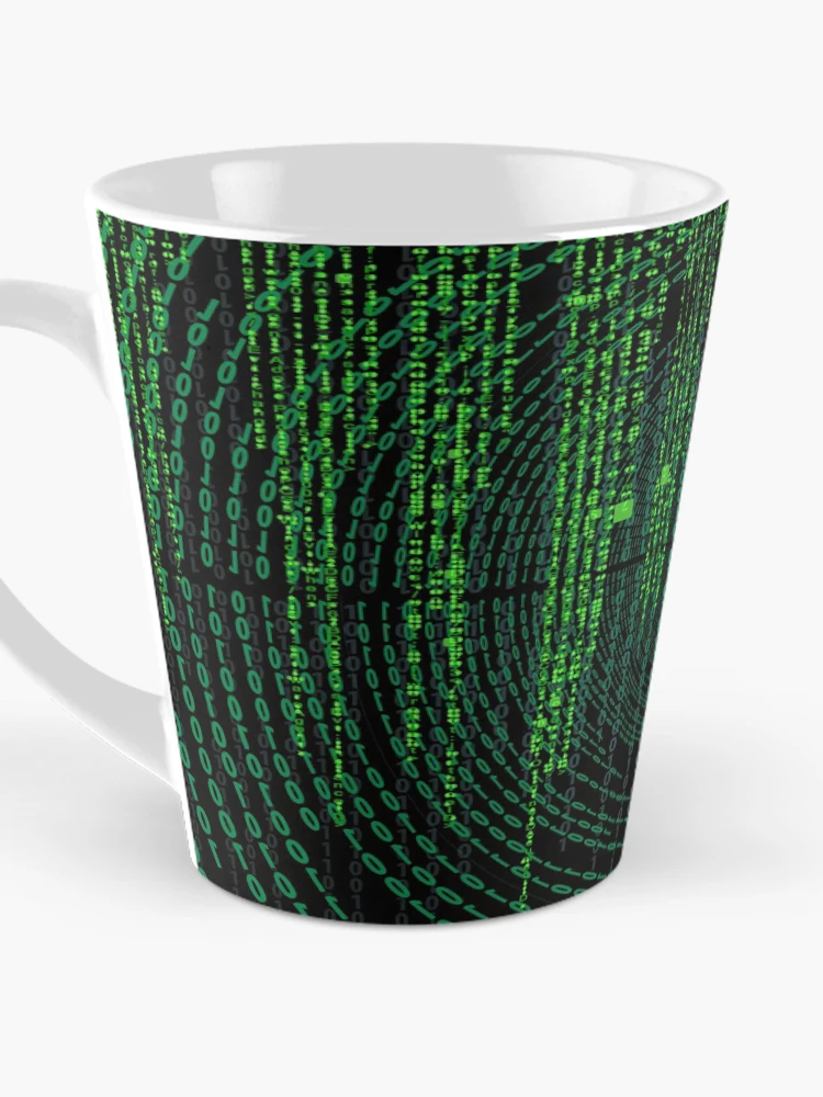 Thumbnail 3 of 4, Coffee Mug, Matrix code designed and sold by Dator.