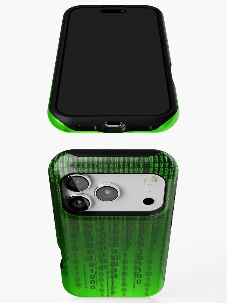 Thumbnail 3 of 4, iPhone Case, Matrix code designed and sold by Dator.