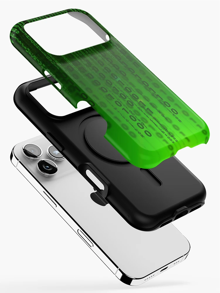 Thumbnail 2 of 4, iPhone Case, Matrix code designed and sold by Dator.