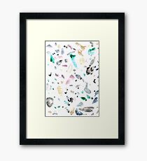 Terrazzo-Stil Gerahmtes Wandbild