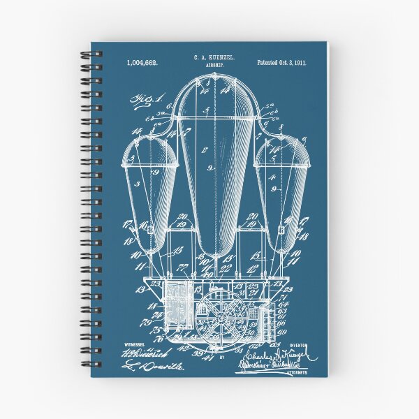 Item preview, Airship Patent Invention Drawing 1911 designed and sold by MadebyDesign.