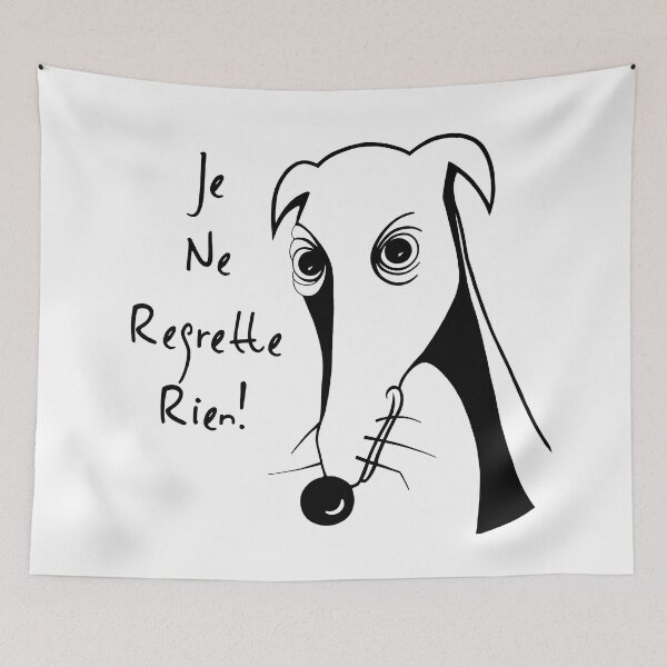 Item preview, Whippet Regret Nothing 1 designed and sold by veryfastdog.