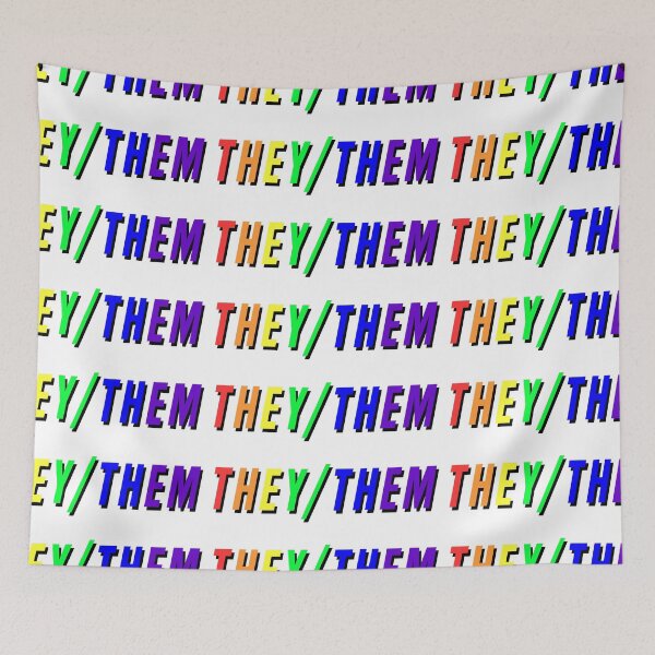 Item preview, They/Them Graphic designed and sold by ChiaCreative.