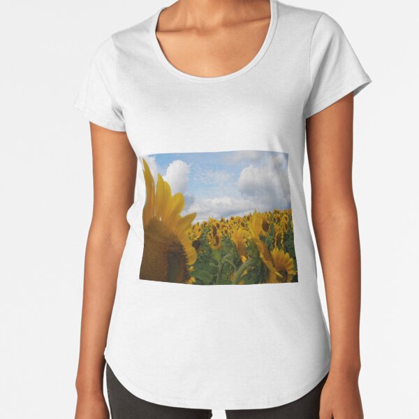 Sunflower Garden Premium Scoop T-Shirt