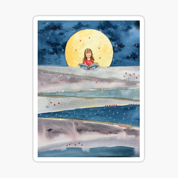 The Moonlit Library Sticker