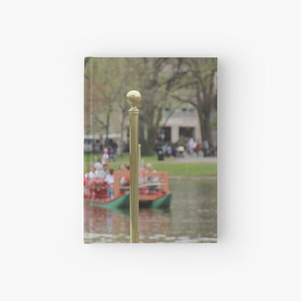 Boston Public Garden Swan Boats Hardcover Journal
