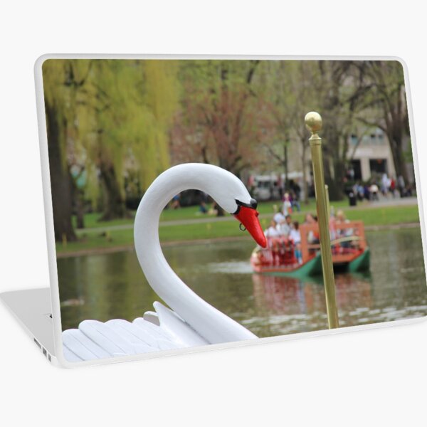 Boston Public Garden Swan Boats Laptop Skin
