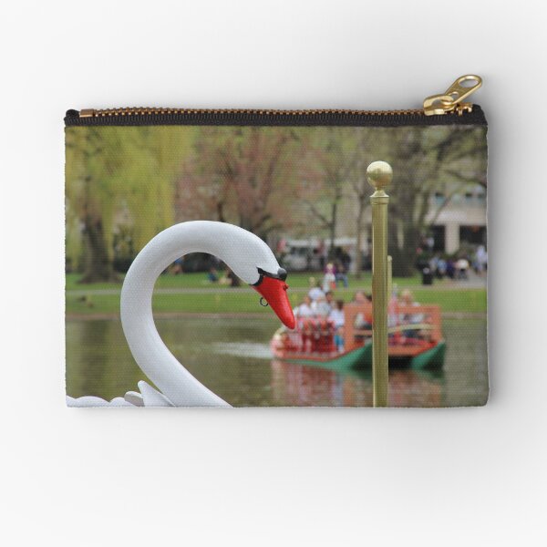 Boston Public Garden Swan Boats Zipper Pouch