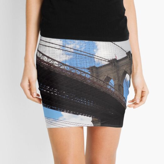 Brooklyn Bridge from DUMBO Mini Skirt