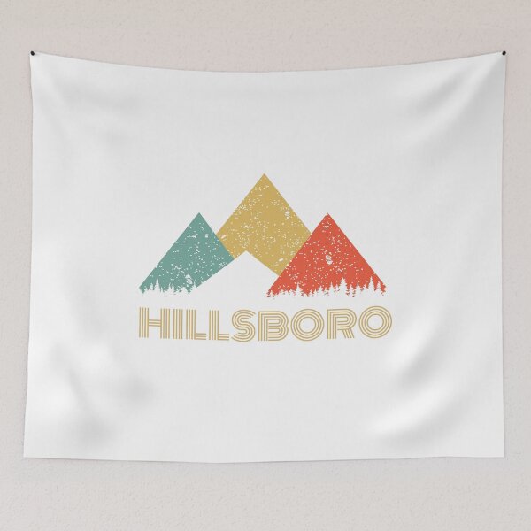 Item preview, Retro City of Hillsboro Mountain Shirt designed and sold by Theodore Cory.