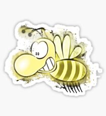 Bee honey glowing Art Sticker