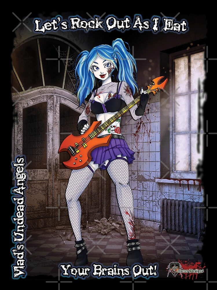 Undead Angels: Zombie Bass Guitarist by EnforcerDesigns