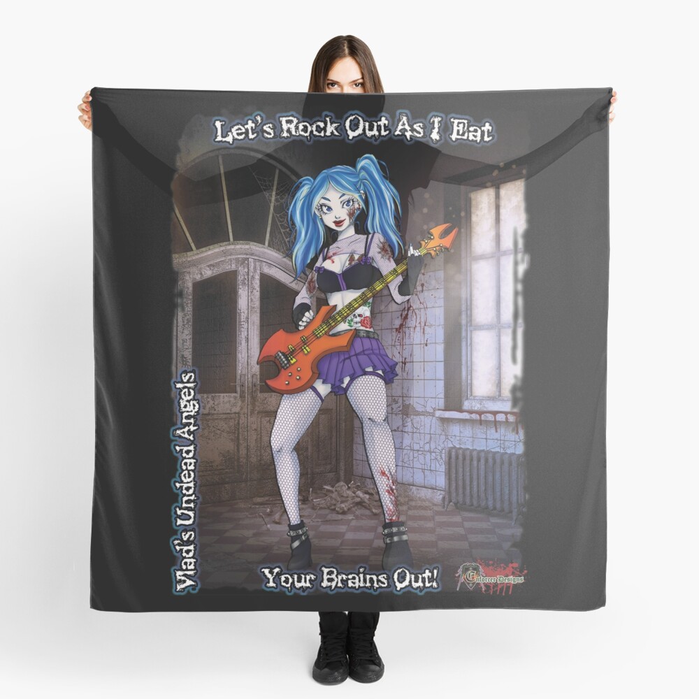 Undead Angels: Zombie Bass Guitarist Scarf