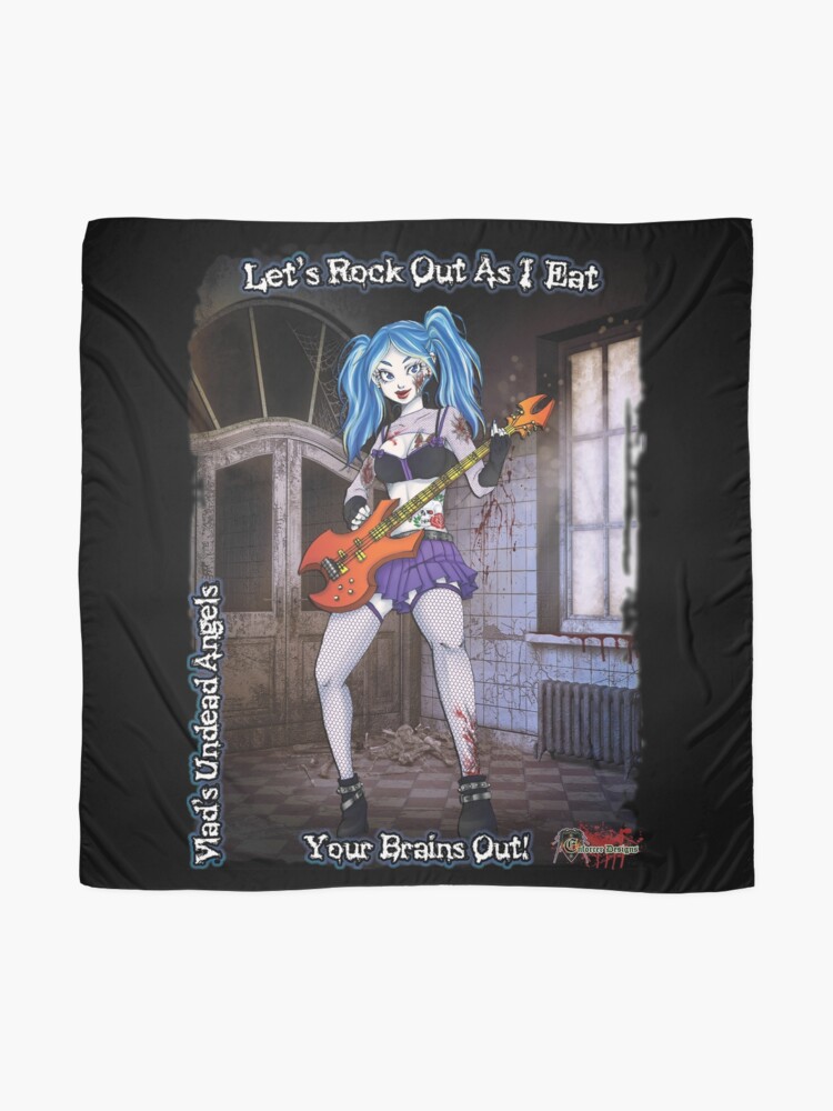 Alternate view of Undead Angels: Zombie Bass Guitarist Scarf