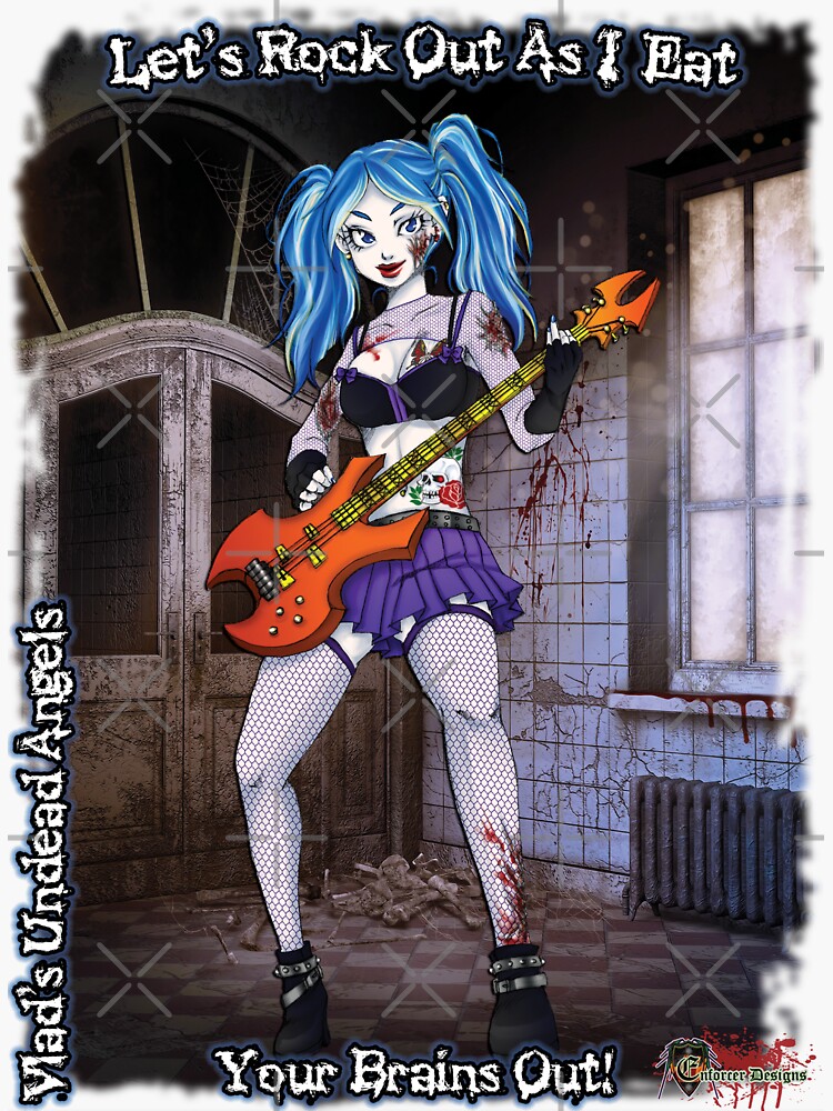 Undead Angels: Zombie Bass Guitarist by EnforcerDesigns