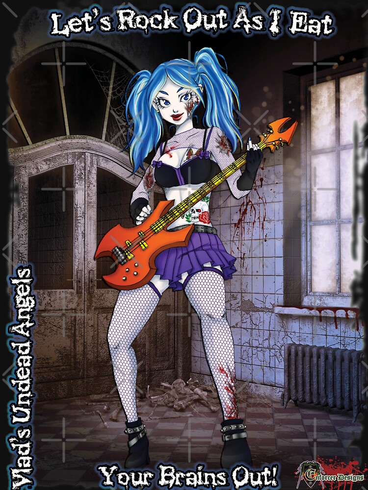 Undead Angels: Zombie Bass Guitarist by EnforcerDesigns