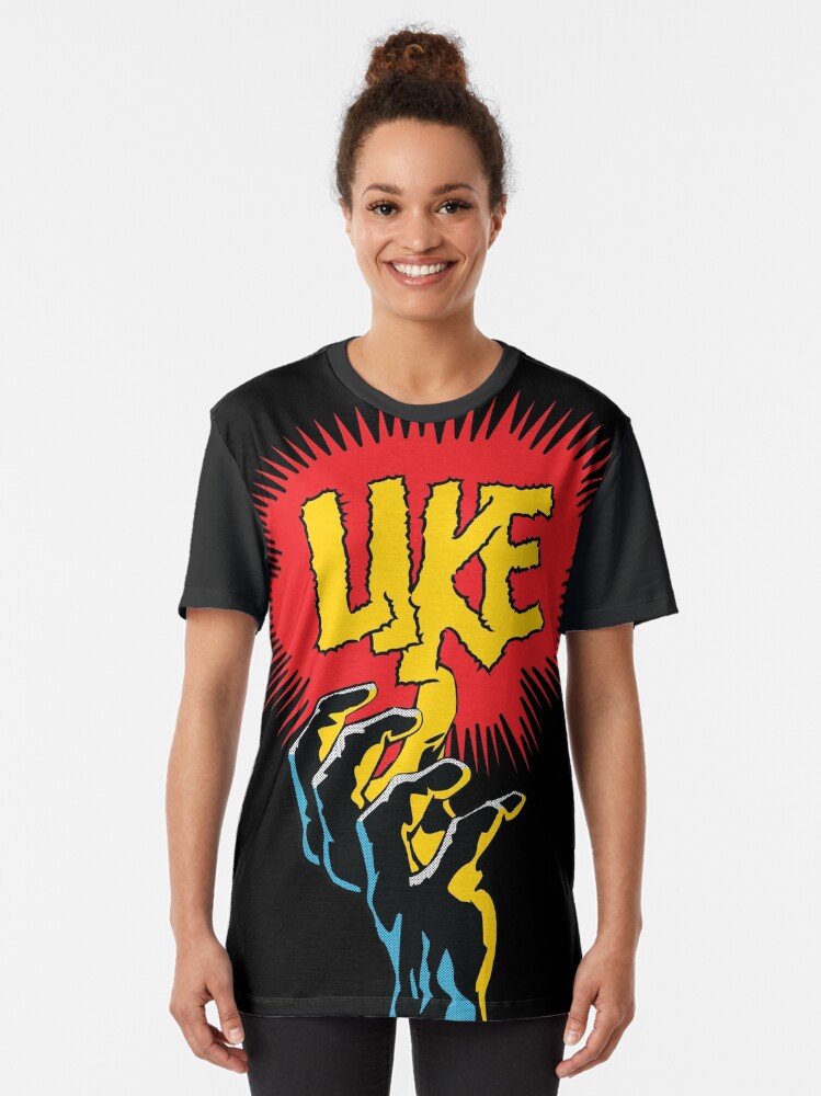 Alternate view of Comic Hands - Like Graphic T-Shirt