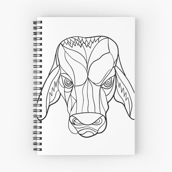 Item preview, Brahma Bull Head Mosaic Black and White designed and sold by patrimonio.