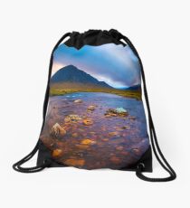 Glencoe Scotland Drawstring Bag
