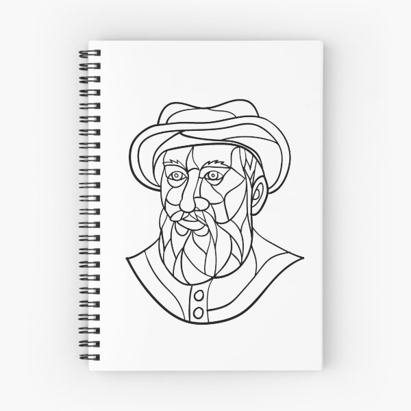 Item preview, Ferdinand Magellan Mosaic Black and White designed and sold by patrimonio.