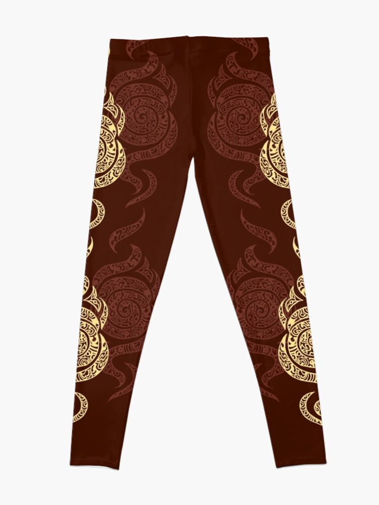 Alternate view of Swirl Leggings (Brown) Leggings