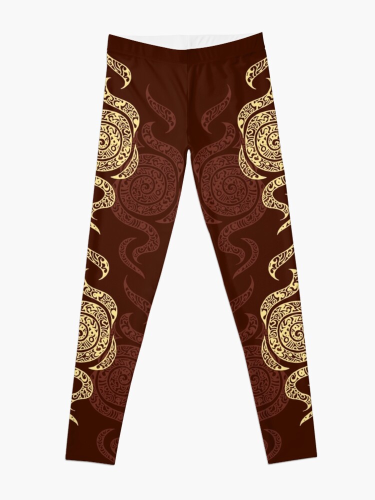Alternate view of Swirl Leggings (Brown) Leggings