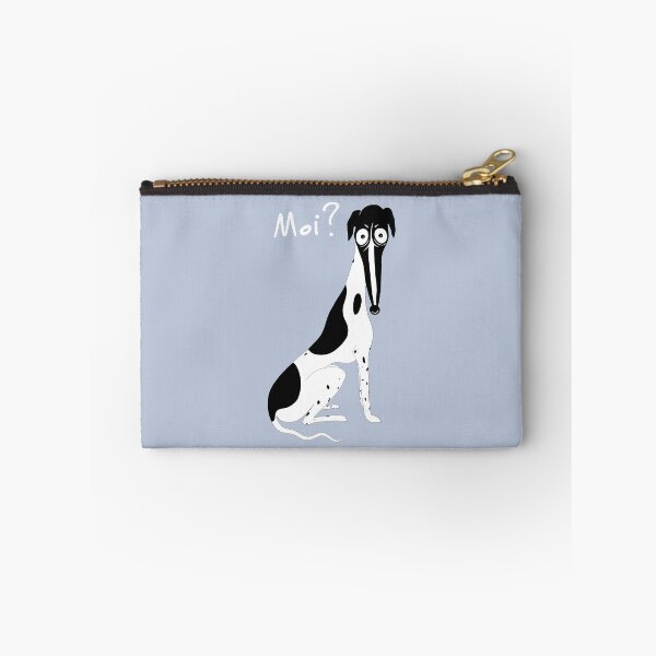 Item preview, Whippet Moi? Spotty Legs White Text designed and sold by veryfastdog.