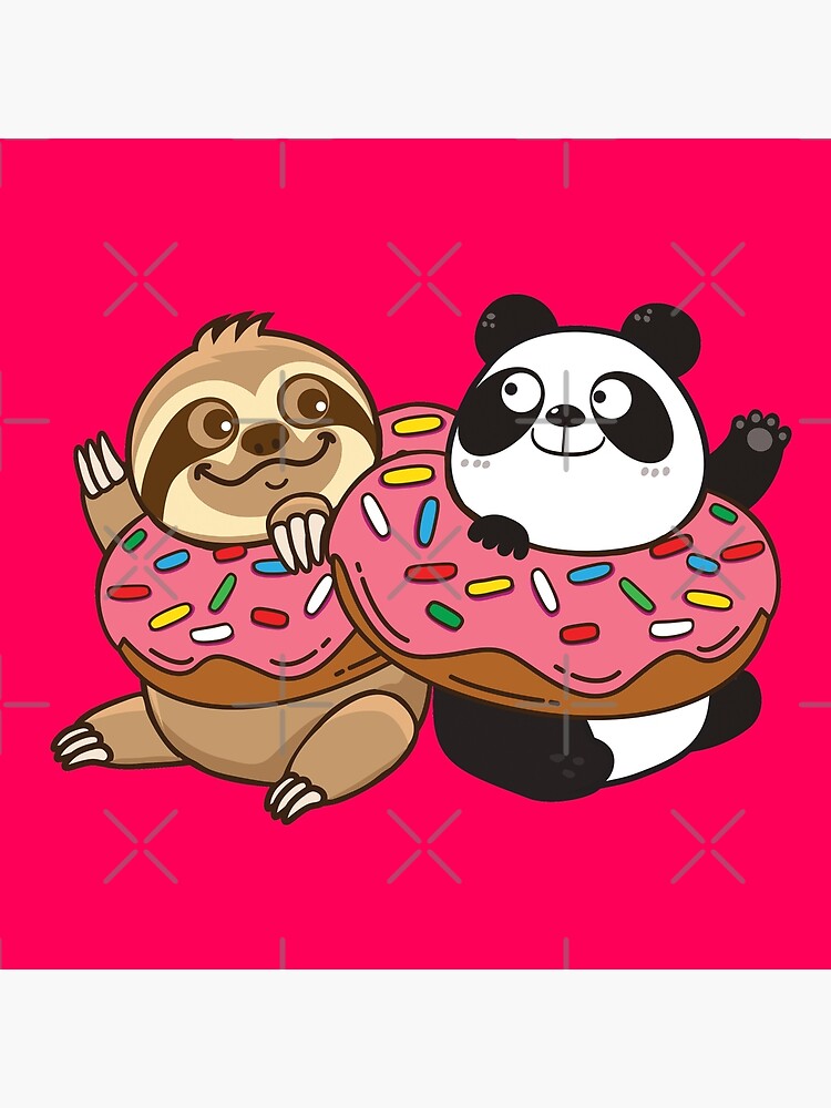 Sloth Panda - Friends Don't Let Friends Do Silly Thing Alone Sticker for  Sale by plushism