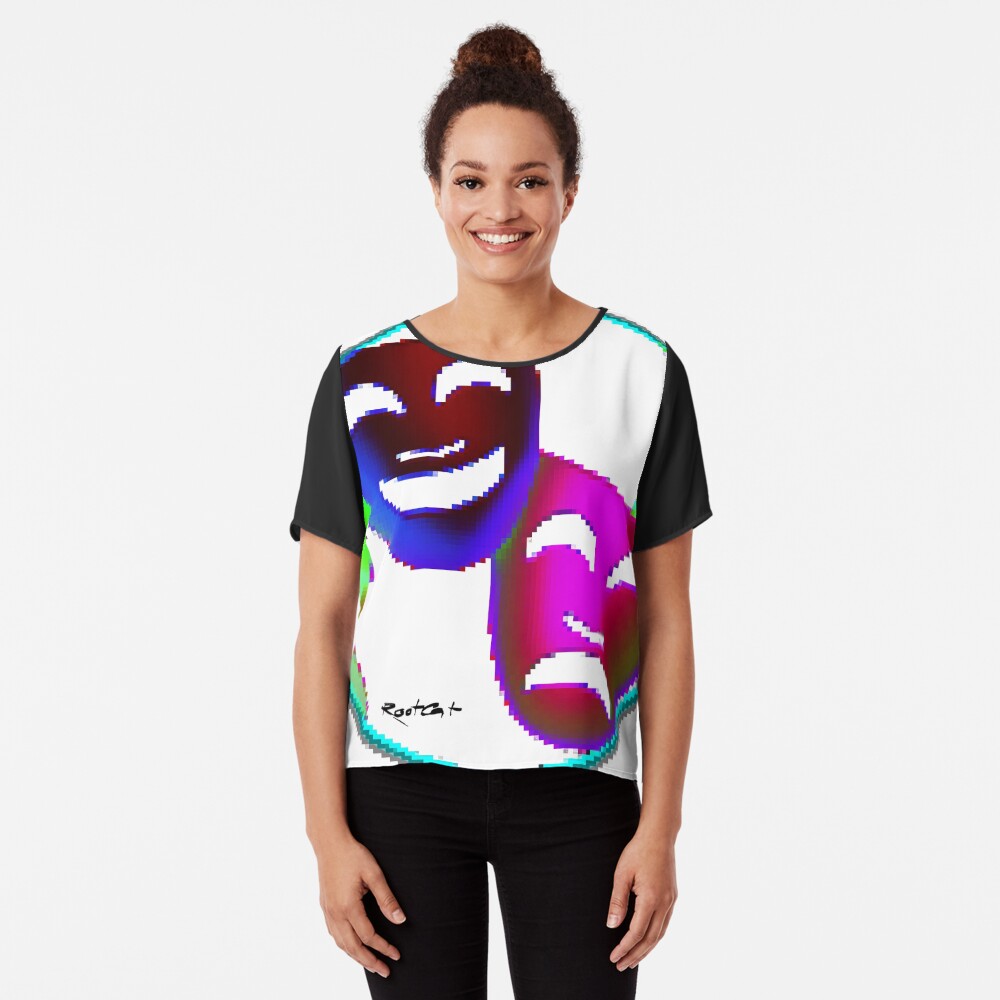 Art of Mask 98 Chiffon Top