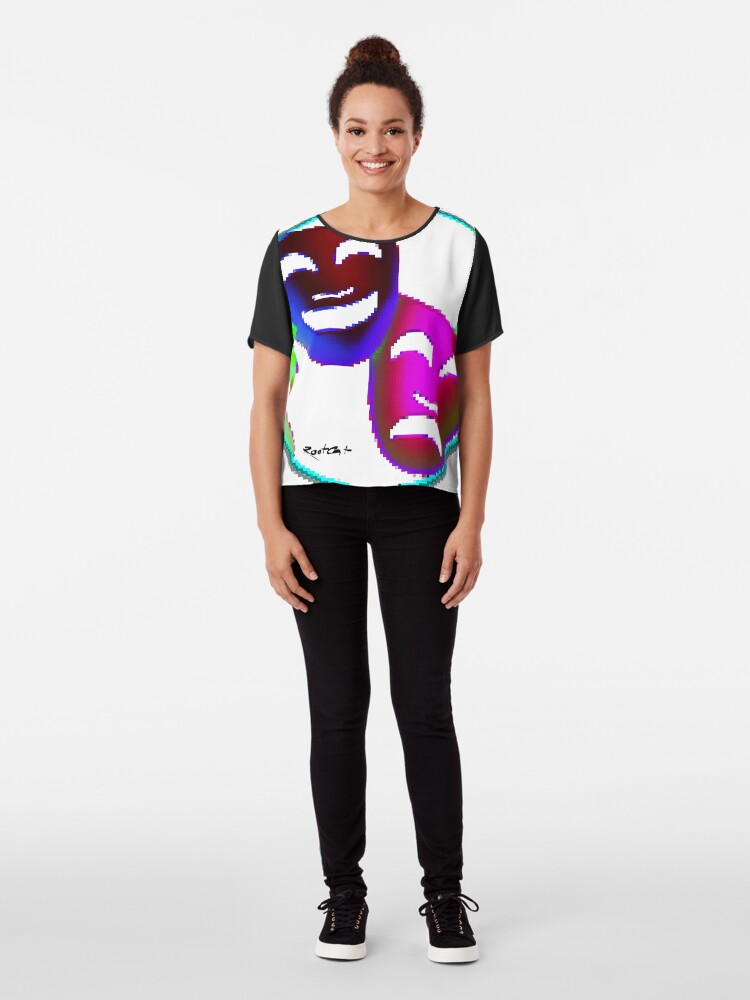 Alternate view of Art of Mask 98 Chiffon Top
