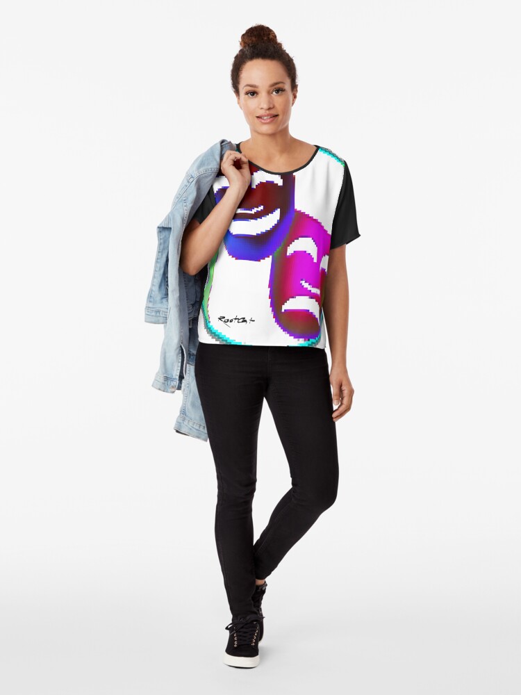 Alternate view of Art of Mask 98 Chiffon Top