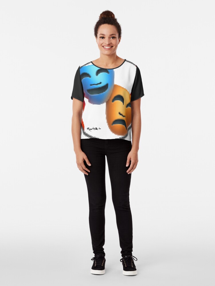 Alternate view of Art of Mask 93 Chiffon Top