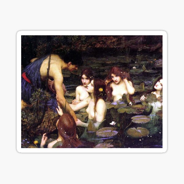 HYLAS ET LES NYMPHES - WATERHOUSE Sticker