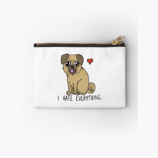 Item preview, I Hate Everything - Derpy Pug designed and sold by Mochni.